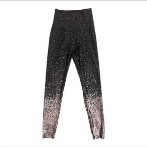 BEYOND YOGA Alloy Ombre Speckled Midi Leggings